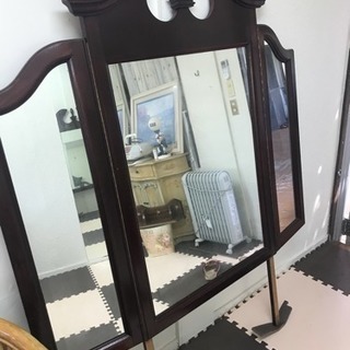 アメリカ中古家具 三面鏡(ドレッサーの上の部分)