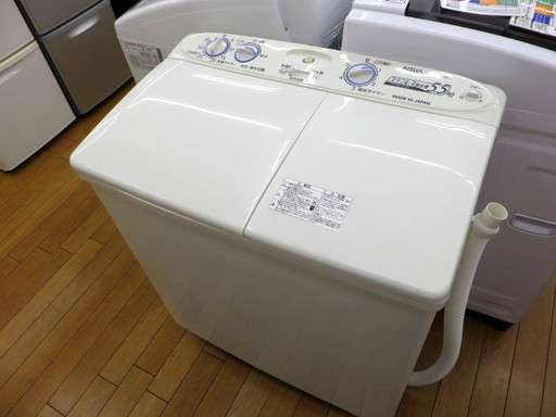 【トレファク鶴ヶ島店】6ヶ月の動作保証付！AQUAの2層式洗濯機