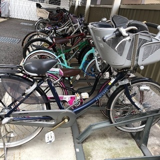 中古自転車 幼児シート付き 3段変速 26インチ