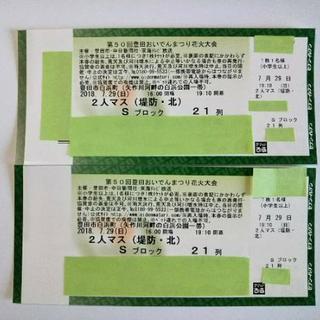 ◇豊田花火カメラマン席◇堤防・北Sブロック21列2名分の