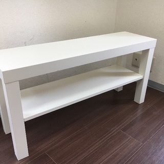 【中古】IKEA　LACK ラックテレビ台/ホワイト/90x26...