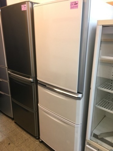 ★ 三菱 ノンフロン冷凍冷蔵庫 MR-C34RL-W 335L 2010年製 ★自動製氷