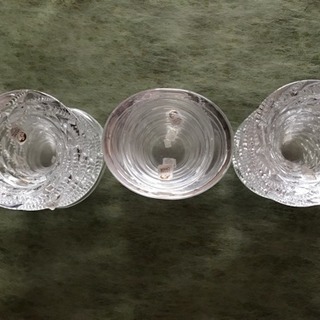 新品  ガラス灰皿 2種類  18個