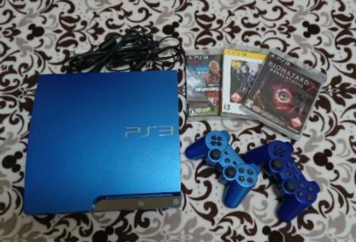 PS3本体+コントローラー2個+ソフト3本