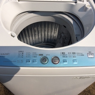 ★美品シャープ★6800円★5.5k全自動洗濯機★2011年式 - 柳川市
