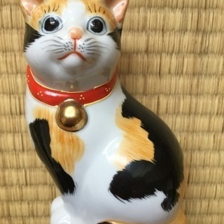 猫の置物 陶器