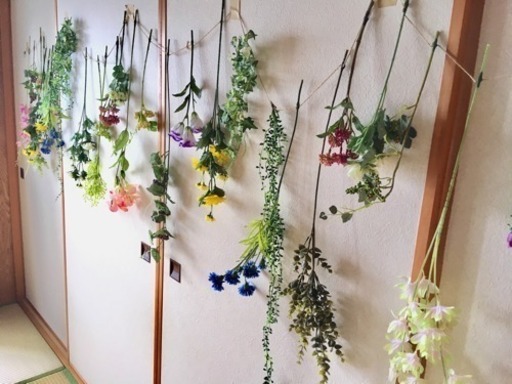 装飾に☆お花のガーランド