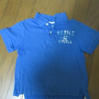 青ポロシャツ110（まとめ買いで1点100円）