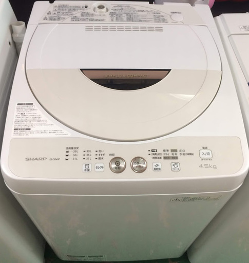 【送料無料・設置無料サービス有り】洗濯機 2015年製 SHARP ES-GE45P-C 中古