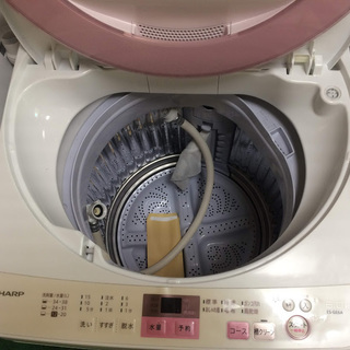 【送料無料・設置無料サービス有り】洗濯機 2016年製 SHARP ES-GE6A-P 中古