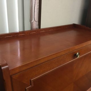 現状品！ライティングデスク アンティーク調 学習机 ワークデスク 机 収納 収納棚 ワークデスク