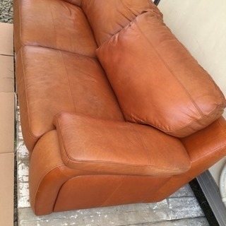 本革3人掛けソファ