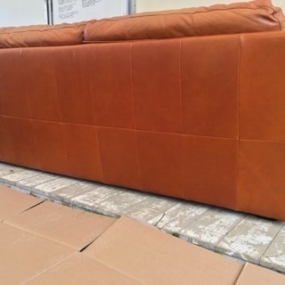 本革3人掛けソファ