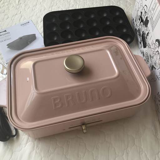 Bruno ブルーノ コンパクトホットプレート 中古 ピンク ヒスイ 国立のキッチン家電 ホットプレート の中古あげます 譲ります ジモティーで不用品の処分