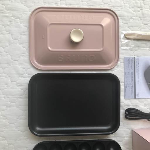Bruno ブルーノ コンパクトホットプレート 中古 ピンク ヒスイ 国立のキッチン家電 ホットプレート の中古あげます 譲ります ジモティーで不用品の処分