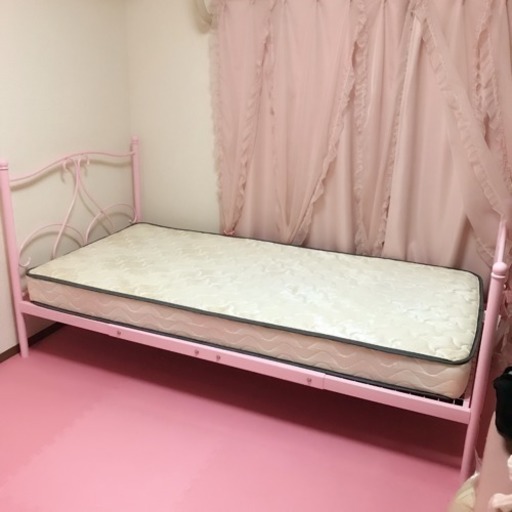 ピンクのベッドフレーム のん 横浜のベッド シングルベッド の中古あげます 譲ります ジモティーで不用品の処分