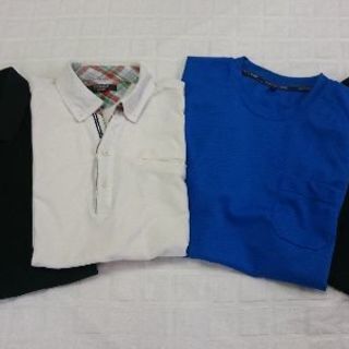 【終了】【メンズ】ポロシャツ&Tシャツの4点セット Lサイズ300円