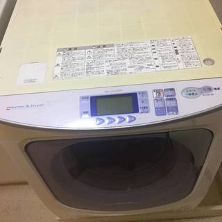 中古品　SHARP　シャープ　ドラム乾燥機付き洗濯機　ES-WD...