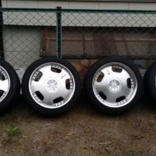 売済☆18インチアルミホイール☆ハイエース☆キャラバン☆50エルグランド☆6穴☆国産タイヤ☆