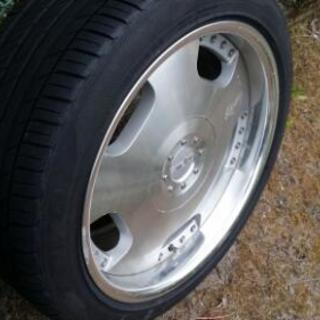 売済☆18インチアルミホイール☆ハイエース☆キャラバン☆50エルグランド☆6穴☆国産タイヤ☆
