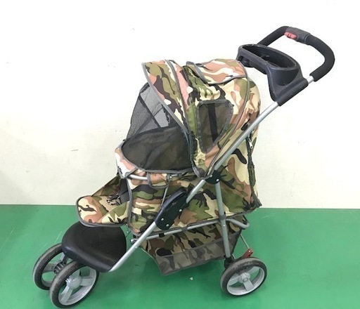 ibiyaya イビヤヤ ペットカート 三輪車 犬用ベビーカー キャリーカート 迷彩柄