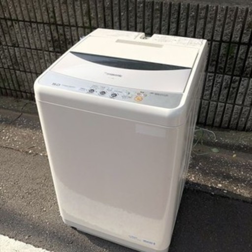 【動作保証有 送料無料】 全自動洗濯機 panasonic NA-F50B1 5㎏ グレー 目黒区 直接引き取り1000円引き
