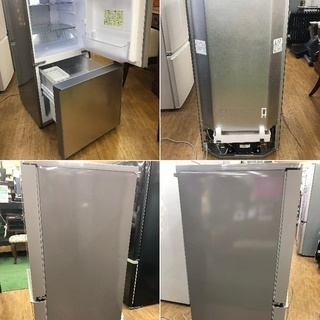 超美品 ■ 2017年製【 SHARP 】シャープ 137L 2ドア ノンフロン冷凍冷蔵庫 高品位ガラスドアを採用 つけかえどっちもドア