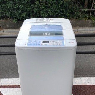 【動作保証有 送料無料】 全自動洗濯機 日立 BW-7JV 7㎏...