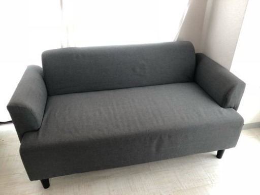 【値下げ】2人掛けソファ IKEA グレー イケア 6800円