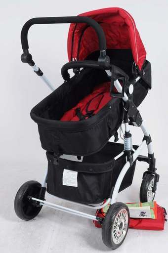 W-GD019 大型 ベビーカー 対面 リクライニング サスペンション搭載 ～36ヶ月 JX562T 中古美品