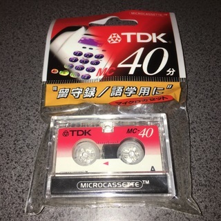 【新品未開封】TDK マイクロカセットテープ 40分 [D…