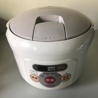 3合炊き炊飯器 SHARP製 KS-H54-C