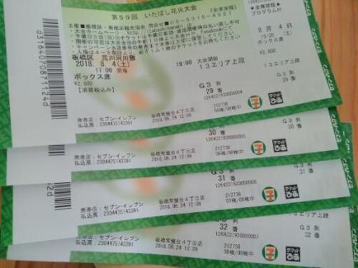 いたばし花火大会 ボックス席チケット