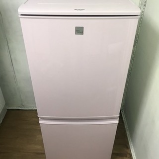 SHARP シャープ ２ドア冷蔵庫 SJ−14E4 2017年製 ＃家電 | facilaqui ...