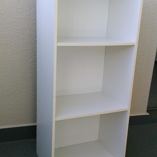 本棚　飾り棚　収納　３段ボックス　ホワイト　420ｘ290