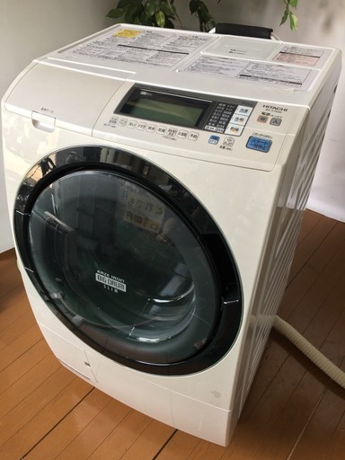 ☆高圧洗浄済み HITACHI 日立 13年製 ドラム式洗濯乾燥機 BD-S7500R 風アイロン ビッグドラムスリム 9kg/6k☆