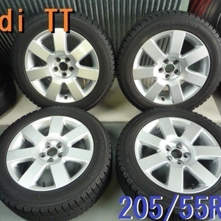 アウディ A4 純正 16インチ アルミホイール 205/55R16 PCD112 5穴 2017年製 MICHELIN 送料タイヤホイール区分 アウディ A4 B6 純正ホイール スタッドレス 205⁄55 16インチ 今が安い