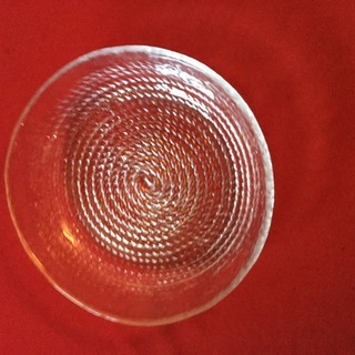 縄 模様のガラス鉢