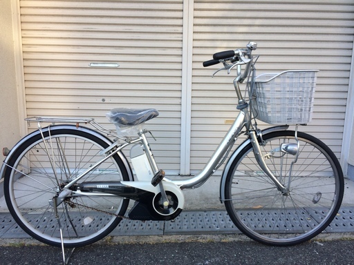 ヤマハ　パス　リチウム　26インチ　シルバー　アシスタ　ビビ　神戸市　電動自転車　地域限定