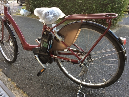 地域限定 ヤマハ パス ラフィーニ 赤 三人乗り 新基準 子供乗せ