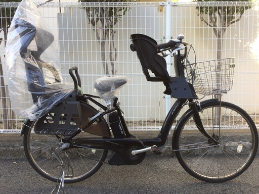 ヤマハ　パス　ラフィーニ　三人乗り　新基準　子供乗せ　黒　ギュットプラス　ボーテ　神戸市　電動自転車　地域限定