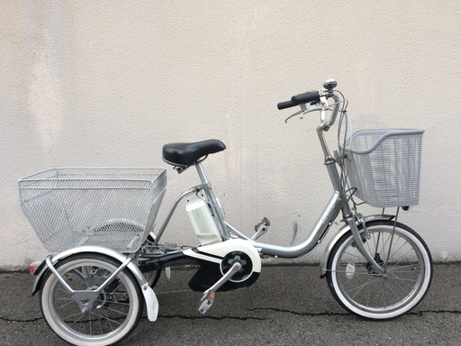 地域限定送料無料　ブリヂストン　アシスタワゴン　三輪　新基準　12,8AH　カロヤカライフ　パスワゴン　神戸市　電動自転車
