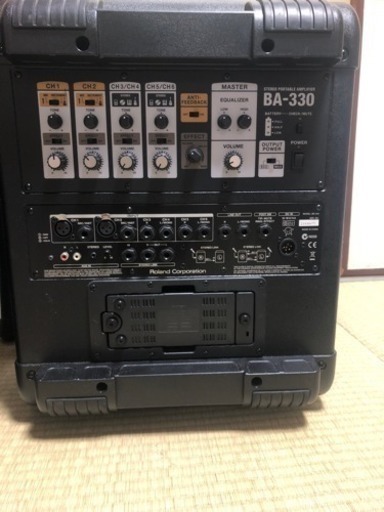 ☆訳あり☆Roland☆ステレオ☆ポータブルアンプ☆BA-330☆ケース付き