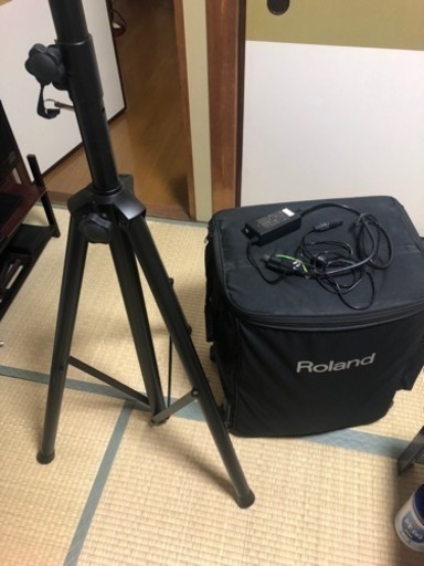 ★訳あり★Roland★ステレオ★ポータブルアンプ★BA-330★ケース付き★スタンド付き