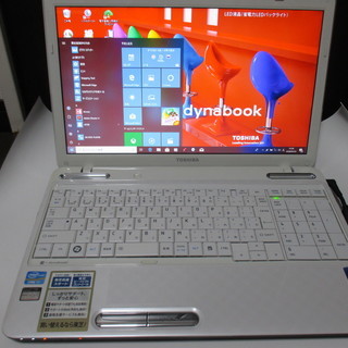 ②【美品格安】東芝dynabook T451/58EW ／Corei7ノートパソコン　リカバリー済 中古動作品 美品】東芝dynabook T451/58EW Corei7／4GB／500GB ／バッテリー新品