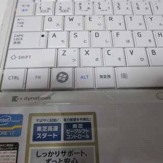 ②【美品格安】東芝dynabook T451/58EW ／Corei7ノートパソコン　リカバリー済 中古動作品 美品】東芝dynabook T451/58EW Corei7／4GB／500GB ／バッテリー新品