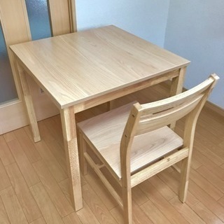 ニトリ ダイニングセット (テッサ：テーブル＋椅子1脚)
