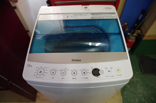 【値下げ】2017年製 Haier ハイアール 洗濯機 JW-C55A 5.5kg 使用回数少