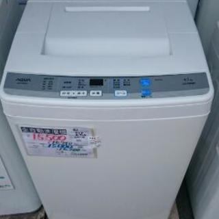 【3か月保証☆設置無料】全自動洗濯機 アクア 4.5kg 201...