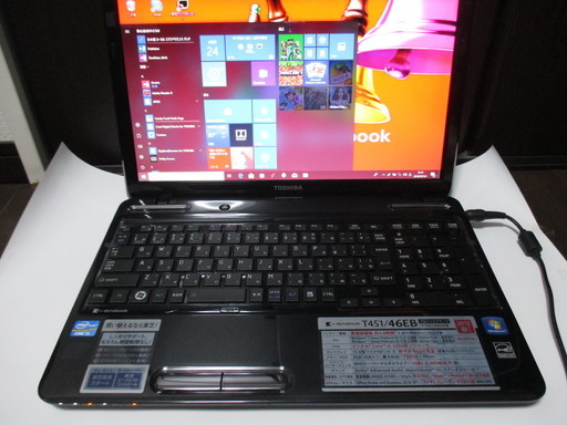 値下げしました【美品】東芝dynabook T451/46EB Corei5／キーボード新品取替／Win10ノートパソコンリカバリー済 中古動作品